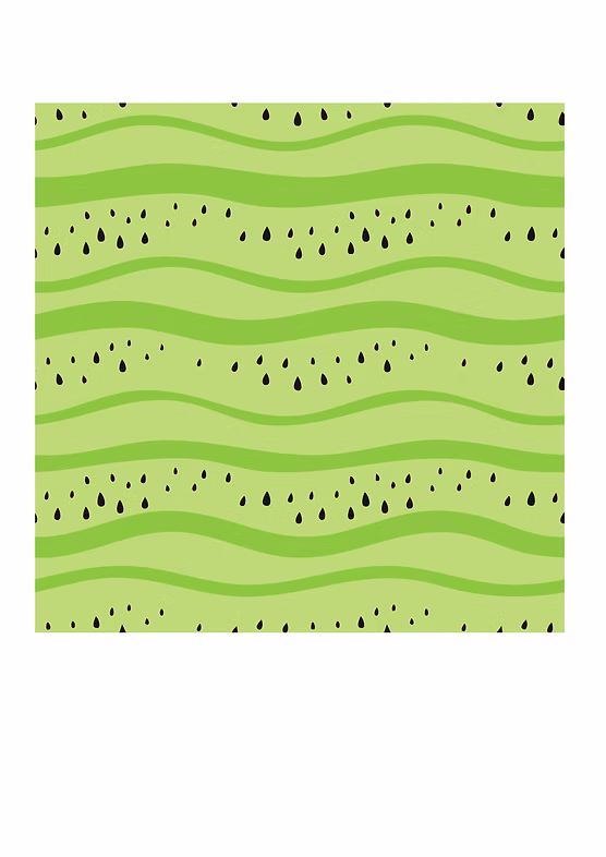 Kiwi-mønster tegnet i Illustrator
